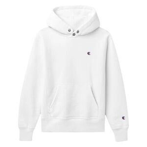 Champion Reverse Weave Heavyweight  Snap Button Hoodie White Large